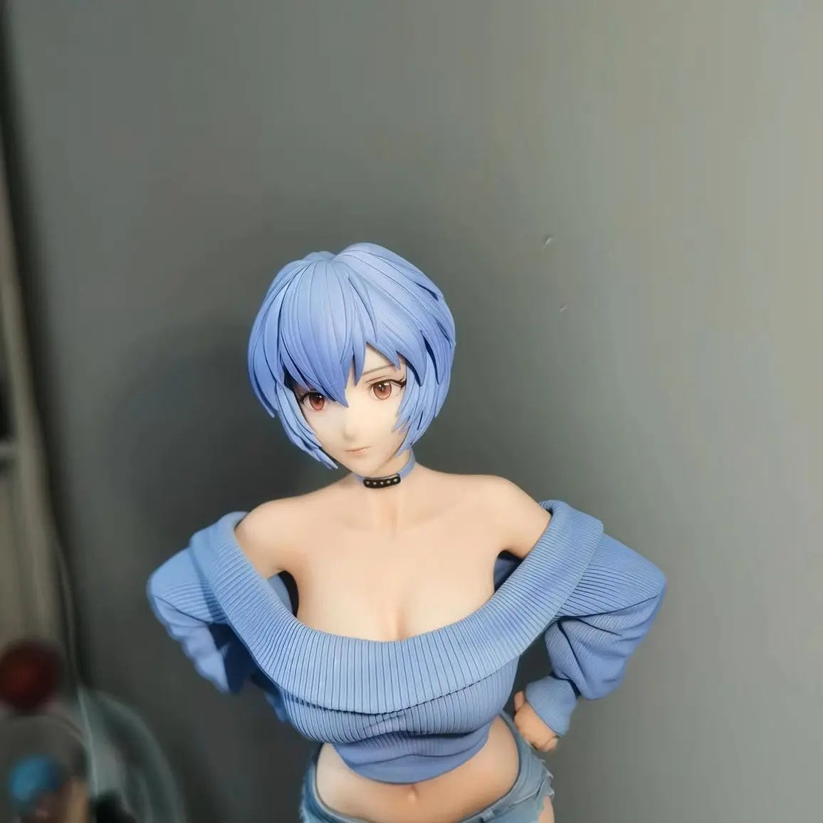 30CM NEON GENESIS EVANGELION Ayanami Rei Ver Girl Figure hard pvc toy Game Statue Adult Collection Anime Action Model Doll Gift