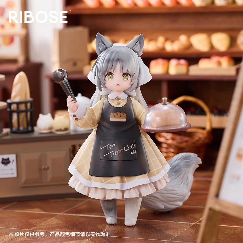 In Stock Ribose DLC+ Meow Town Bakery Figures Animation Peripherals Ornaments Models Action Figure Collection Gifts