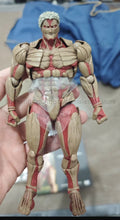 Original Kaiyodo Attack on Titan Amazing Yamaguchi Revoltech NR069 The Armored Titan Reiner Braun Anime Action Figure Model