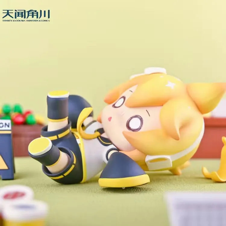 Hatsune Miku Animation Game Peripheral Toys Fall Over Q-Version Anime Figures Action Model Collection Kaito Meiko Lin Len Luka
