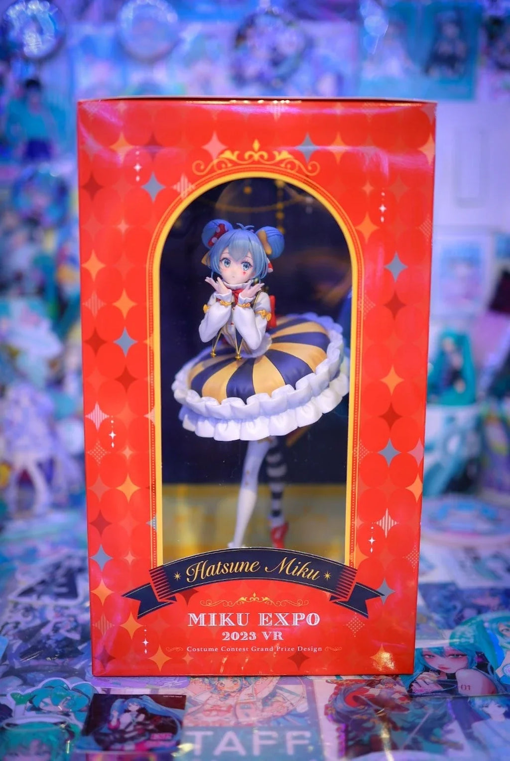 Design COCO circus miku 100% Original genuine 244mm PVC Action Figure Anime Figure Model Toys Figure Collection Doll Gift
