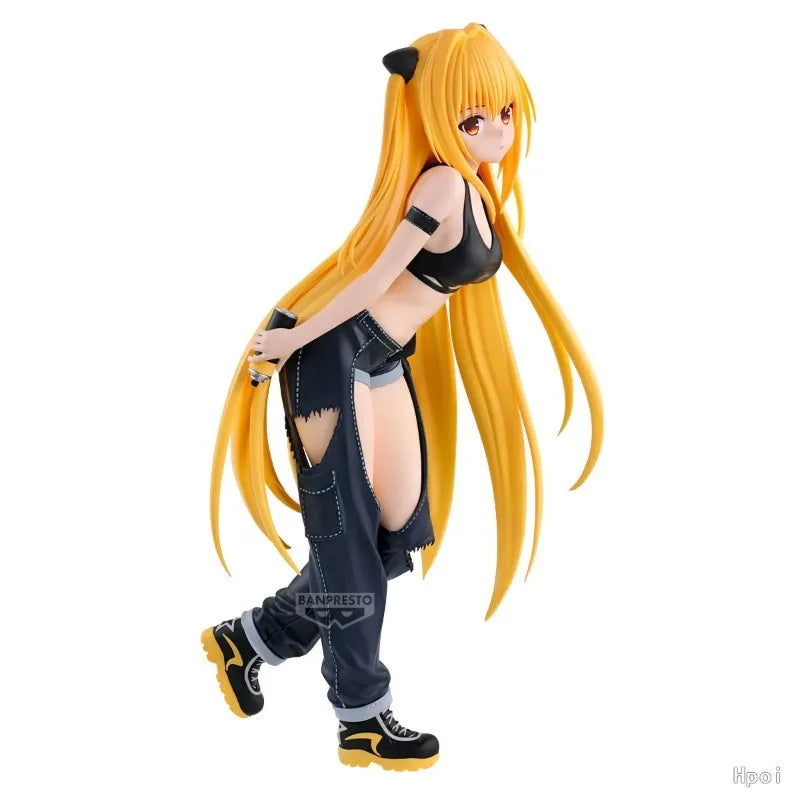 Original Genuine Bandai BANPRESTO Glitter & Glamours To Love-Ru Darkness Konjiki No Yami Street Ver 22cm Figure AS