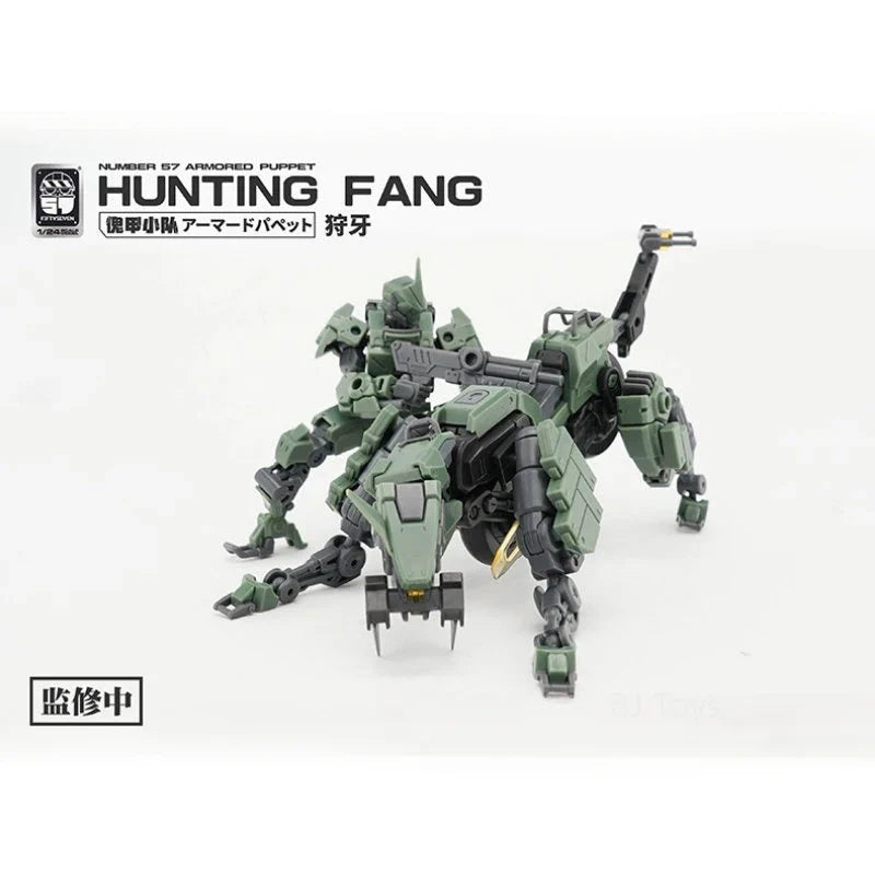 FIFTYSEVEN Nummer 57 Nr.57 Gepanzerte Puppe Jagdzähne 1:24 Maßstab Bausatz Schattenwolf Modell Bausatz Actionfigur Anime Spielzeug