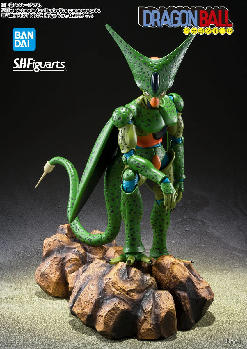 Bandai Officially Licensed DRAGON BALL Z  S.H.Figuarts Cell (First Form) Premium Collectible Model Gift