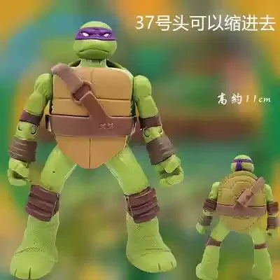 Playmates Turtles Action Figure Puppet Horse Motorcycle Rhinoceros Tiger Scene Models Anime Model Doll Desktop Decoration