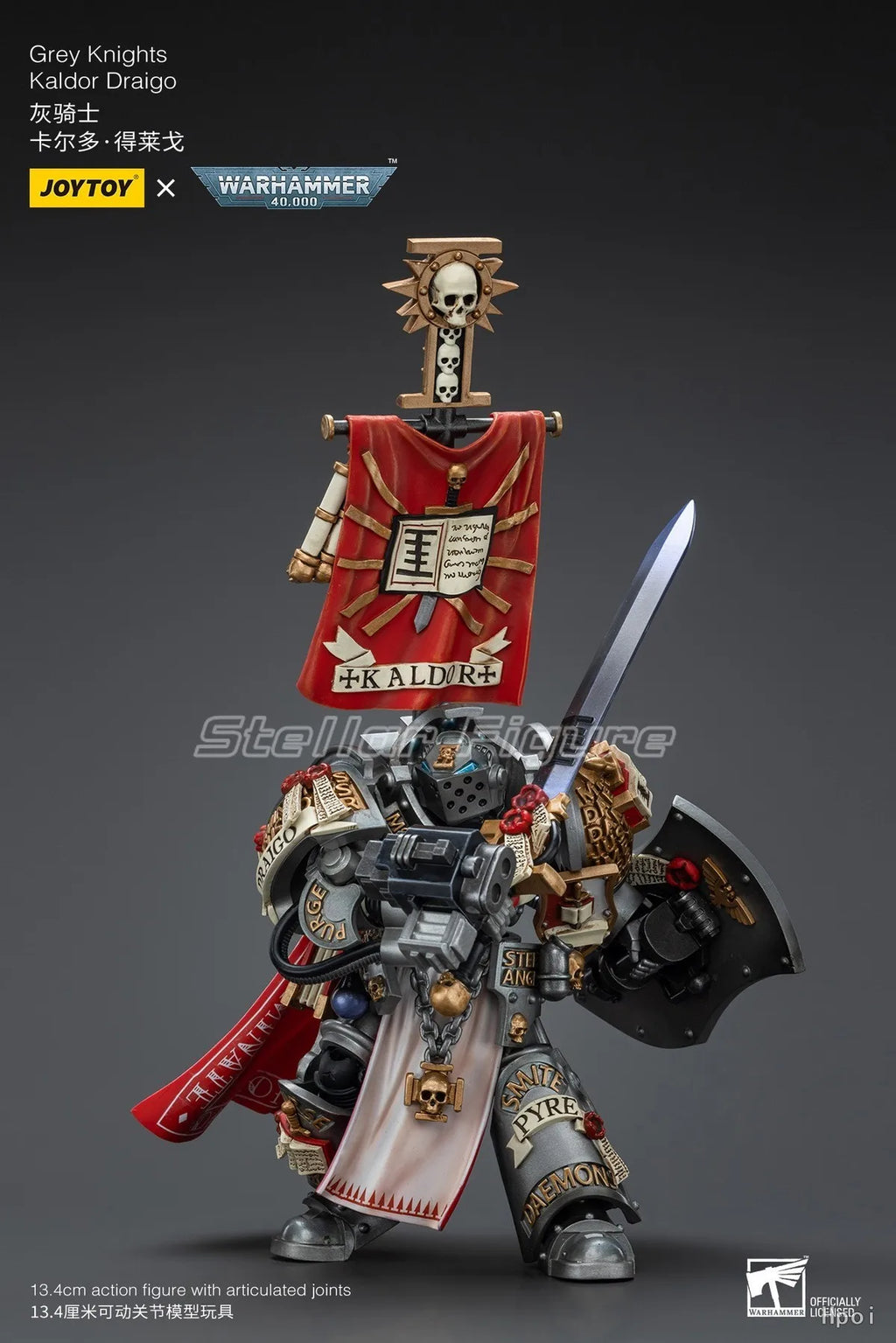【SF】JOYTOY 1/18 Action Figure Grey Knights Kaldor Draigo Model Toys Gifts Collection Ornaments