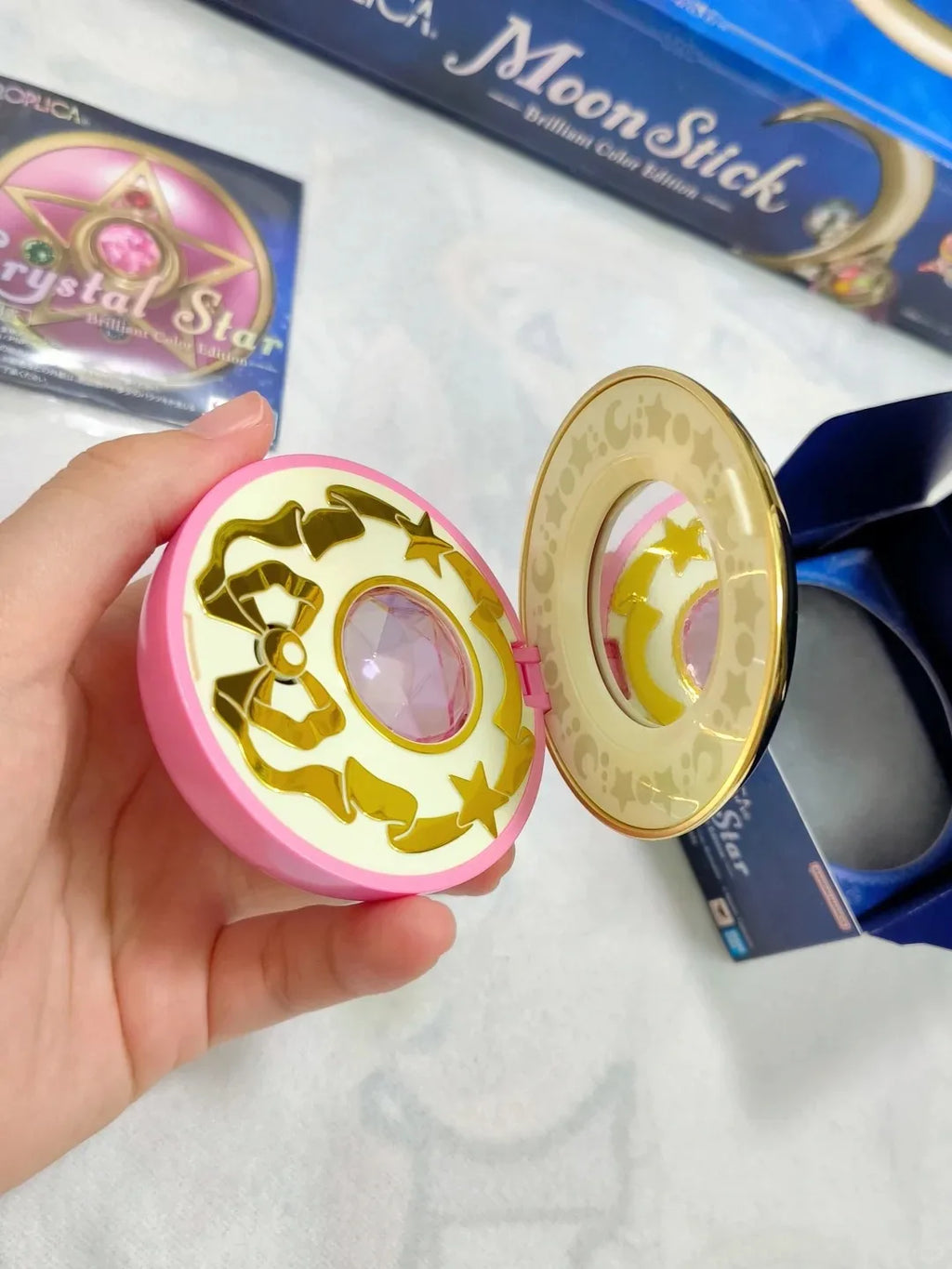 Bandai Proplica Moon Stick Transformation Broochdisguise Pen Crystal Star Figure Anime Sailor Moon Model Repainted Version Toy