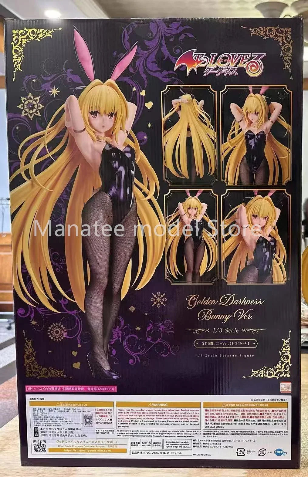 FREEing Original Golden Darkness Bunny Ver. 1/3 PVC Action Figure Anime Model Toys Collection Doll Gift