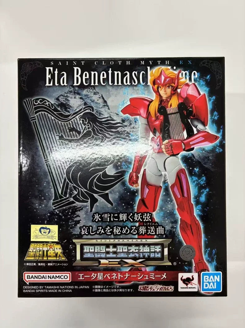 Original Genuine Model BANDAI SHF Saint Seiya Saint Cloth Myth Ex Eta Star Benetnasch Mime Character Model Toy Gift Collection