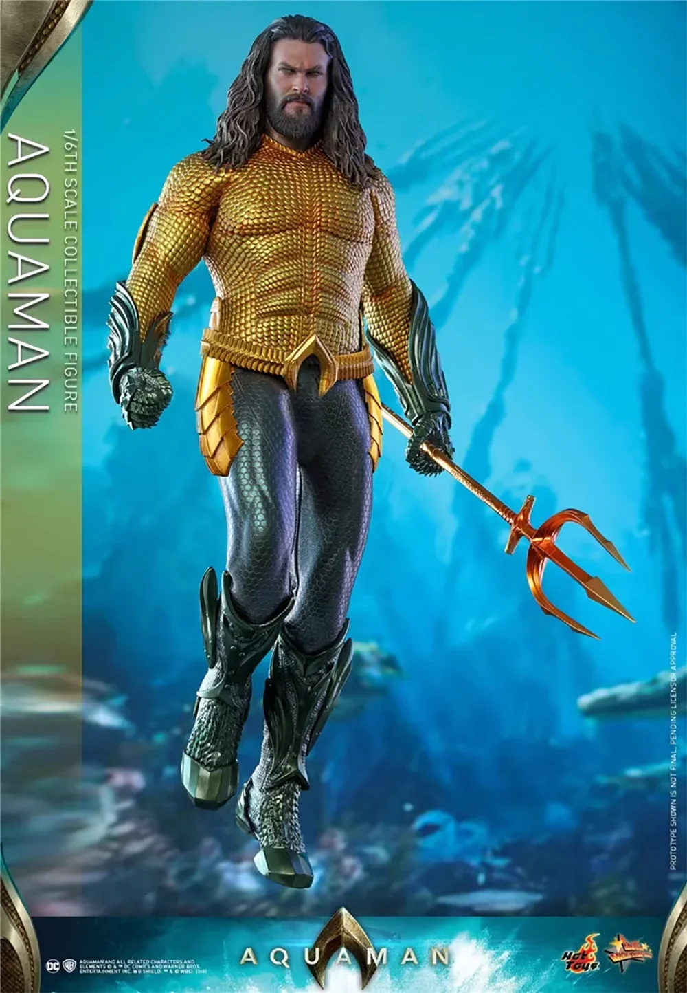 Original HOTTOYS HT 1/6 MMS518 Aquaman 2.0 Arthur Joseph Curry Action Figure Model Toys33CM Collection Decoration Gift