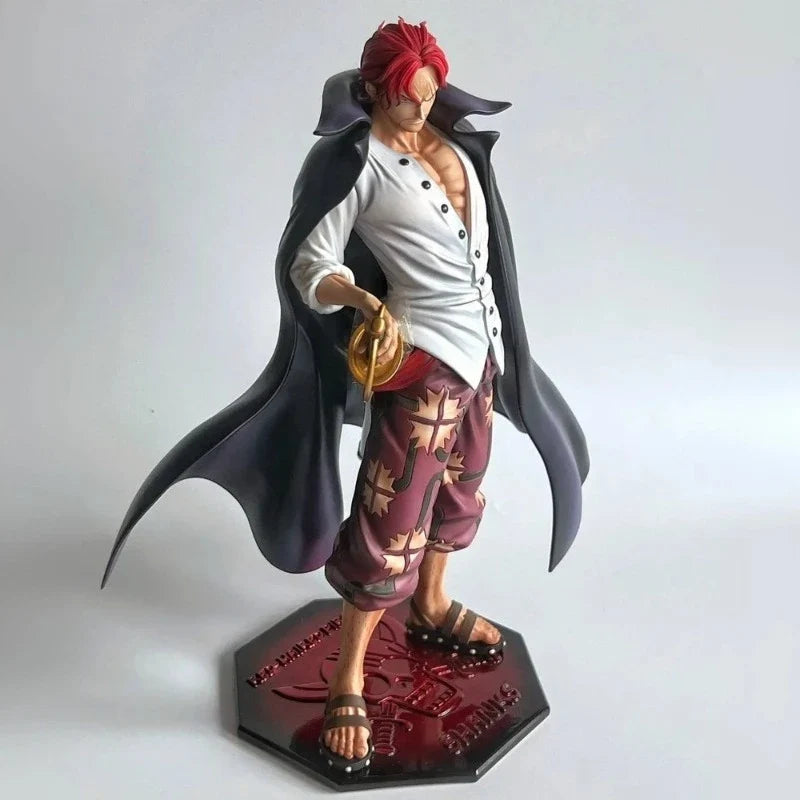 Anime figurine One Piece Action Doll Shanks Four Emperors Anime Standing Statue PVC Model Desktop Ornament Collection Toy Gifts