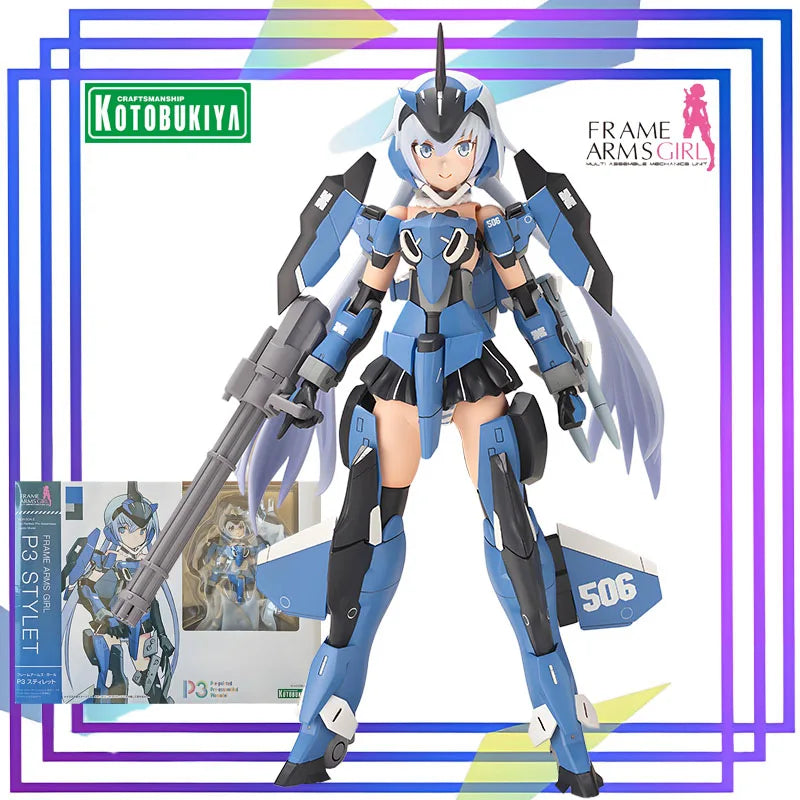 Kotobukiya Original Frame Arms Girl Series《P3 Short Sword》Anime Action Figure Assembly Model Toys Collectible Model