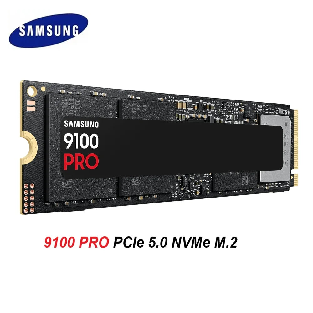 SAMSUNG SSD Memory MZ-VAP1T0BW 9100 PRO Internal SSD PCIe 5.0 x4, NVMe 2.0 Hard Drive SSD for Gamers Compatible PC Playstation 5