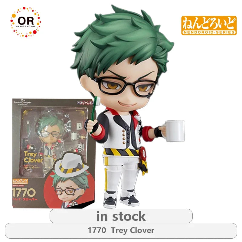 Orange Rouge Original NENDOROID Twisted Wonderland Serie 1887 Floyd Leech\1886 Jade Leech Anime Actionfigur Modellspielzeug