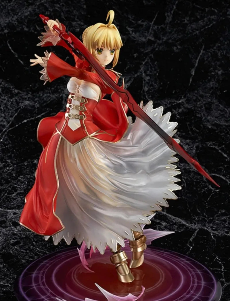 In stock Genuine Fate/EXTRA Nero Claudius Red saber 25cm PVC Action Figure Anime Figure Model Toy Figure Collection Doll Gift