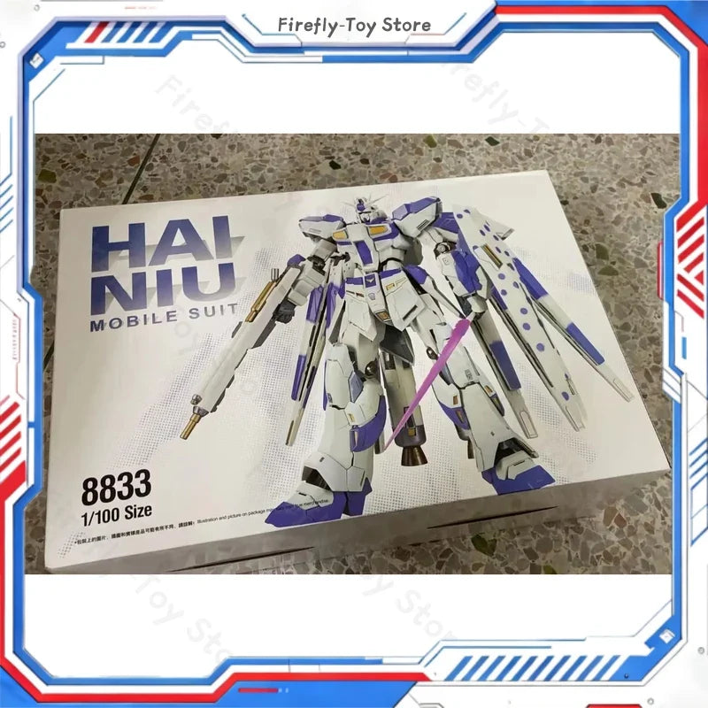 Daban Model 8833 Hi-V RX-93-ν2 Assembly Kit MB 1/100 Action Figures With Mega Particle Cannon METAL BUILD Collection Toy Gift