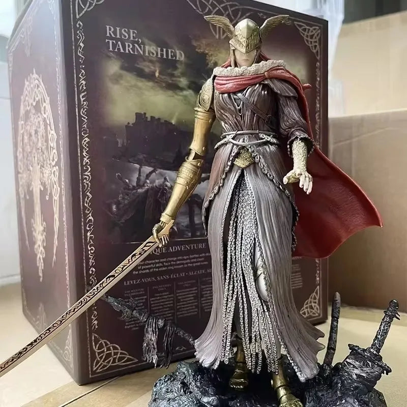 24cm ELDEN RING Figure Malenia Blade Of Miquella Anime Figure Valkyrie Figurine Model Pvc Statue Doll Collection Decoration Toys