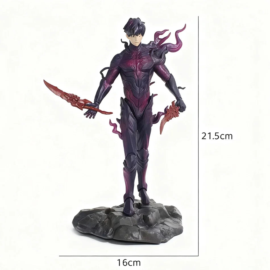 2026 New Year Gift Leveling Sung Jinwoo Hunter Form Standing Pose Collectible Figure Holiday Gift Model Toy
