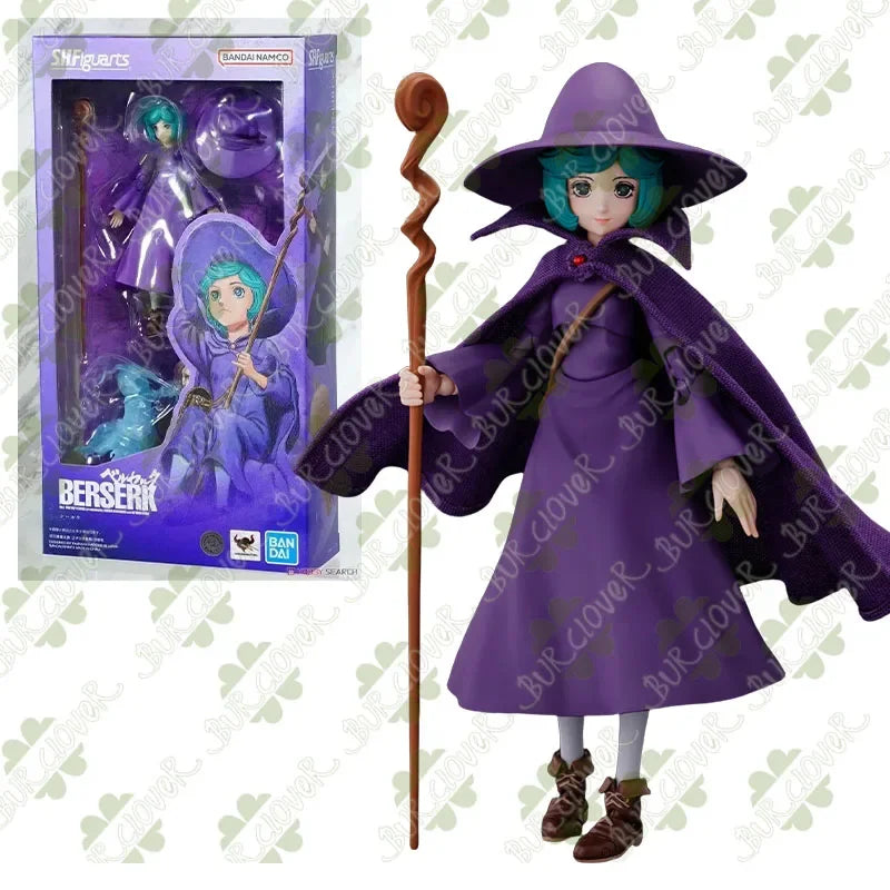 Bandai SHF Berserk Guts Farnese de Vandimion Schierke Action Figures Posable Collectibles Painted Detailed Anime-Accurate