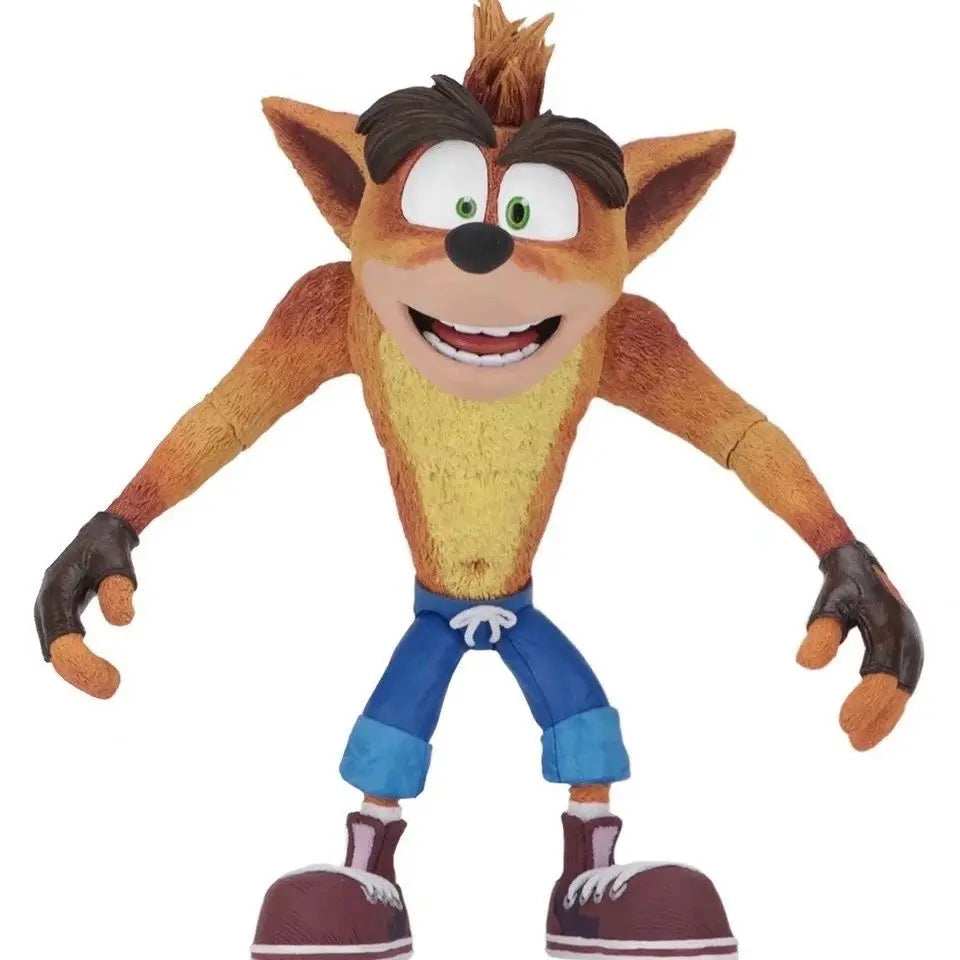 NECA Game Crash Bandicoot Figure Sane Trilogy Peripherals First 4 Gamepad Phone Controller Holder Room Decoration Toys Gift