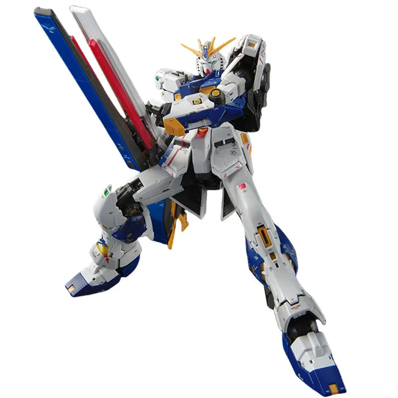 Bandai Genuine RG RX-93ff V GUNDAM Anime Action Figure Robot Periphery Collectible Assembly Model Toys Ornaments Gift Children