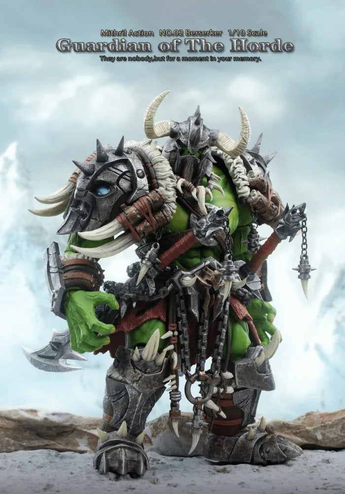 New Mithril Action Silver Studio Original Barbarian Orc Berserker Orc 1/10 Mobile Handmade Model Doll Toy Gift Collection Spot