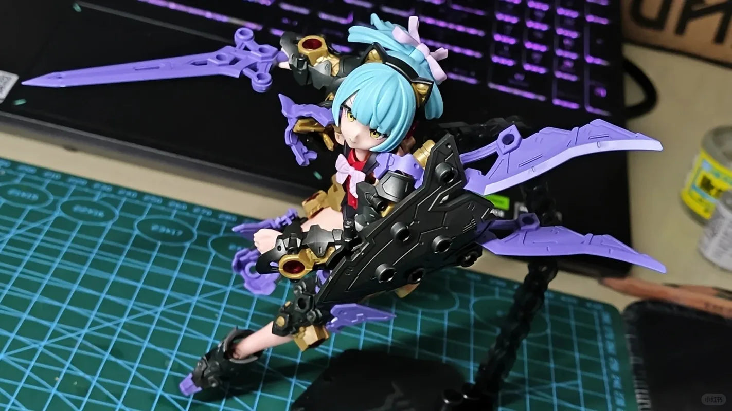 Kotobukiya Original Megami Device Series《Knight：Jet-Black Claw》Action Figure Assembly Model Toys Collectible Model Ornaments
