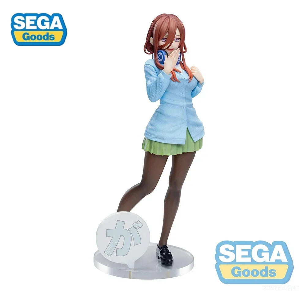 Original SEGA Luminasta The Quintessential Quintuplets Nakano Miku PVC Anime Figures Action Figure Model Toys Christmas Gifts