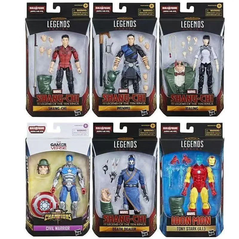 Hasbro Marvel Legends Shang-Chi and The Legend of The Ten Rings Wenwu Xia Ling Hyde 6er-Set F0168