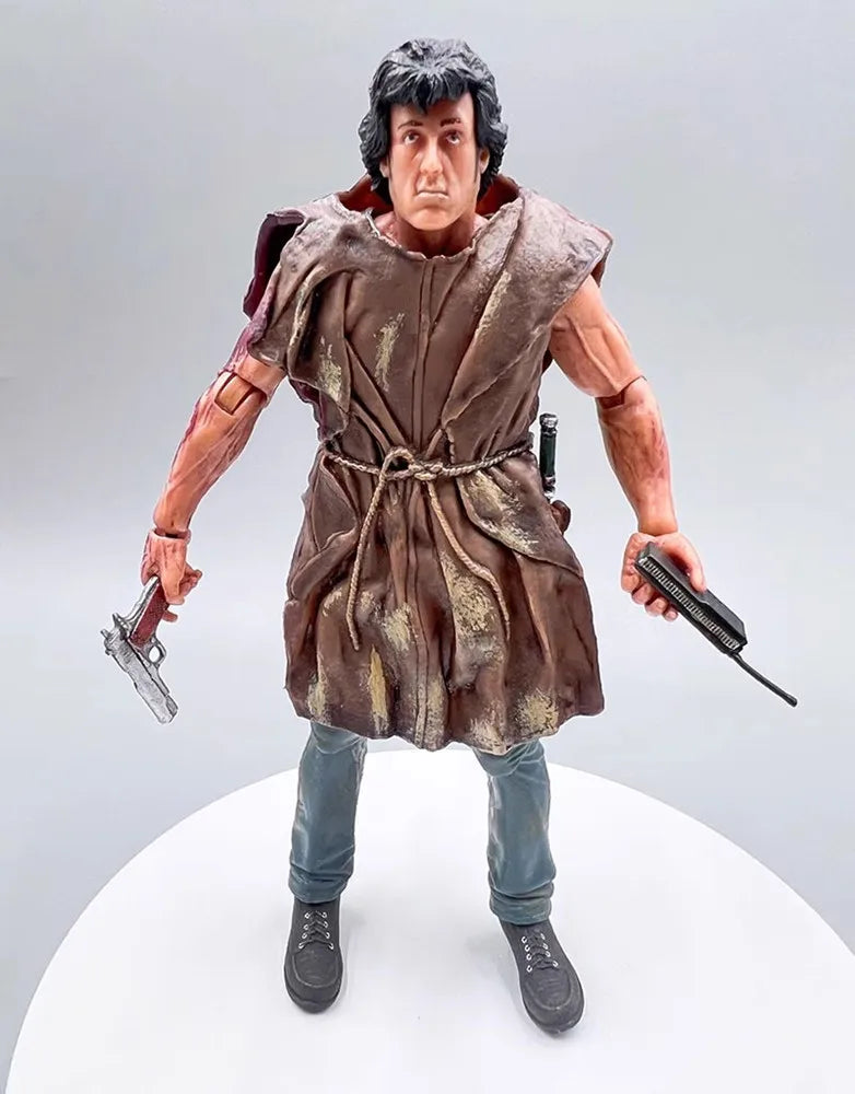 NECA Figure First Blood John J Rambo PVC Action Figure Collectible Model Toys Joint Movable Doll Birthday Present
