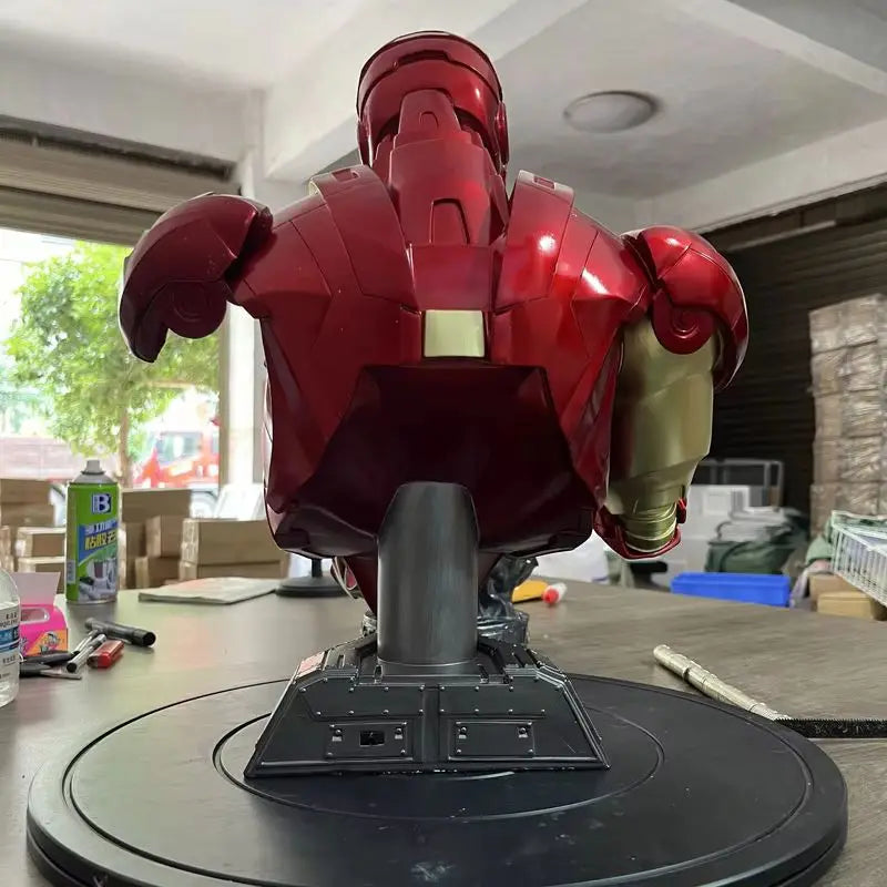 Authentic Stock Iron Man Figurine 1/6 40cm Bust Mk6 Joint Immovable Doll Model Ornament Toy Avengers 4 Gift For Boyfriend
