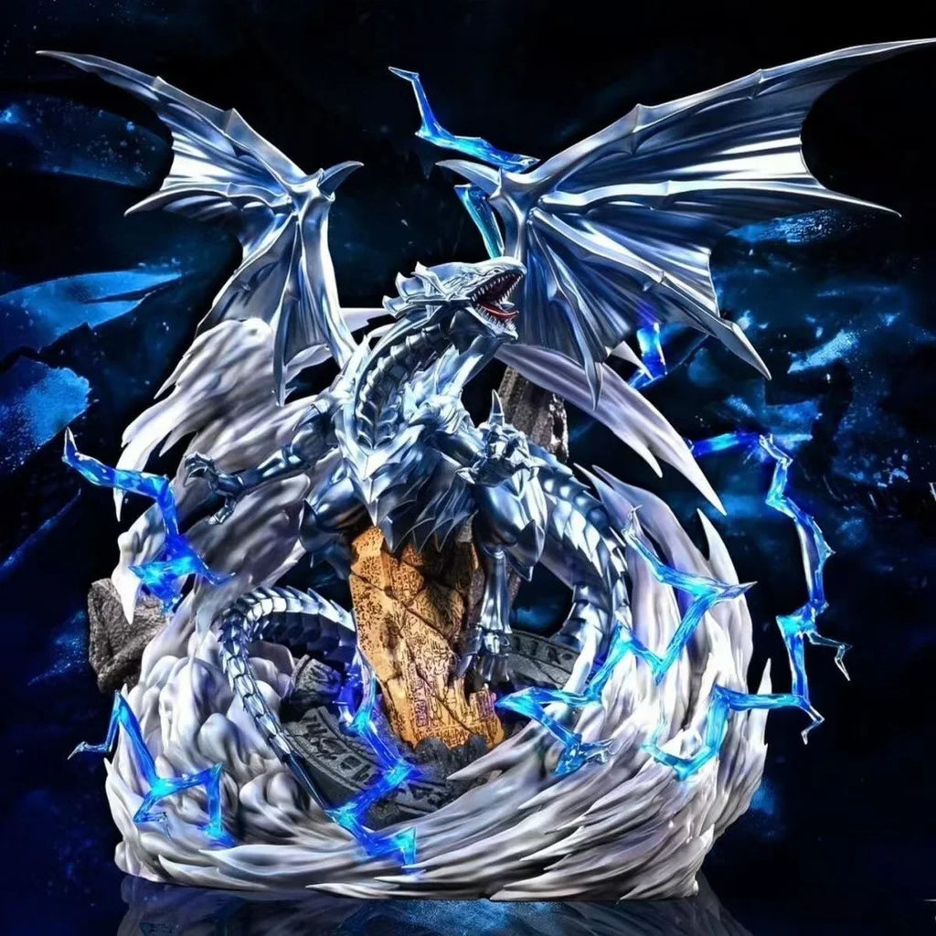 MegaHouse Yu-Gi-Oh! Blue-Eyes White Dragon Anime Themed Collectible Figure Scene Model Gift for Tabletop Gng