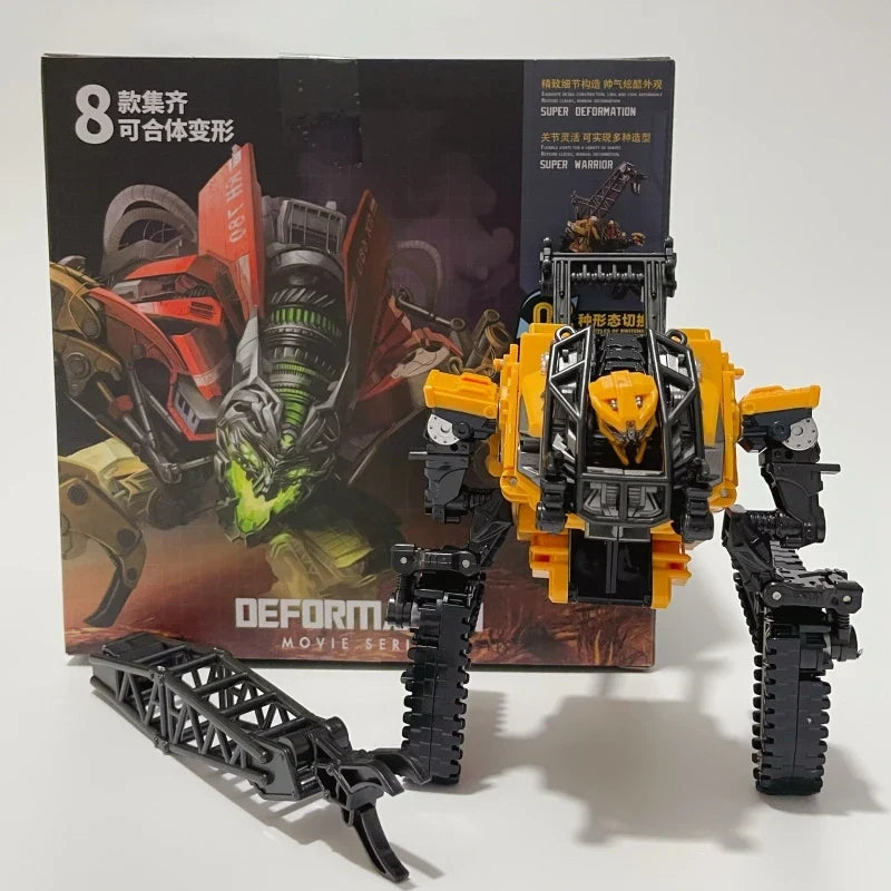 H6001-8B Anime Devastator Transformation Toys TAIBA BMB 8 IN 1 Action Figure Model KO GT Truck Crane Robot Car Kids Boy Gift
