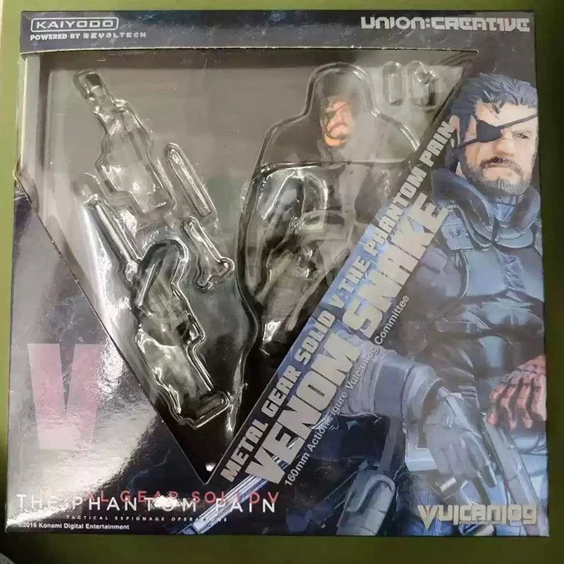 Kaiyodo Metal Gear Solid V Snake Articulated Joints Moveable Action Figure Revoltech The Phantom Pain Snake Figurine Model Toys