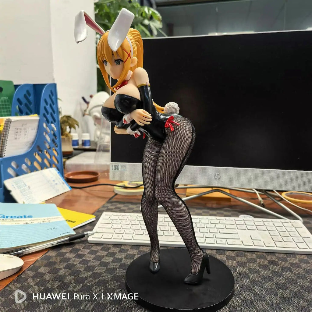 ‌1/4 Scale Konosuba Anime Bunny Girl Figure - Aqua/Megumin/Darkness Pvc Statue Model Collection Desktop Decoration Gift For Boys