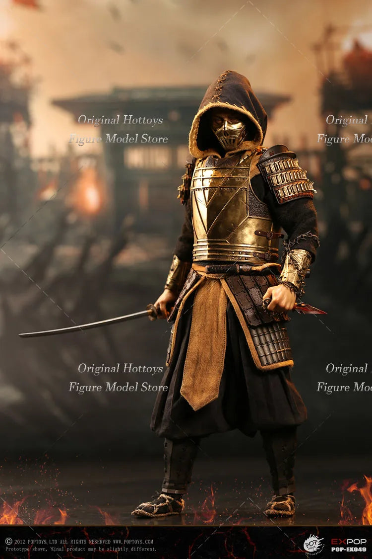 POPTOYS EX049 1/6 Scale Male Soldier Hellbringer Scorpion Warrior Bronze Armor Full Set 12-inch Action Figure Model Gifts