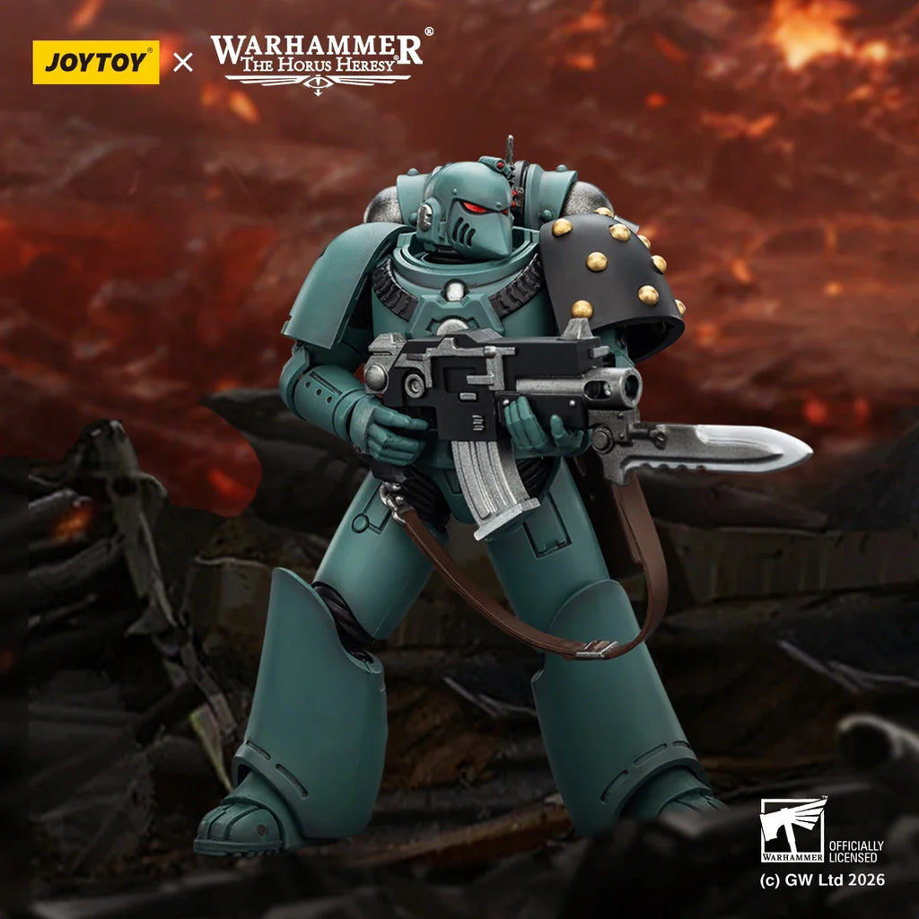 【Pre-sale】JOYTOY Warhammer 40K Sons of Horus MKVI Tactical Legionary 1/18 Action Figure Toys Collection