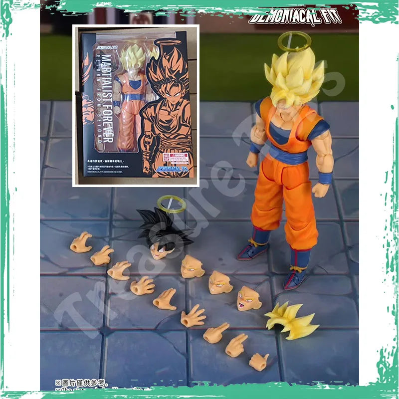 Demoniacal Fit Son Goku Figure Dragon Ball Super Saiyan Son Goku Martialist Forever Anime Action Figures Model Gifts Toys