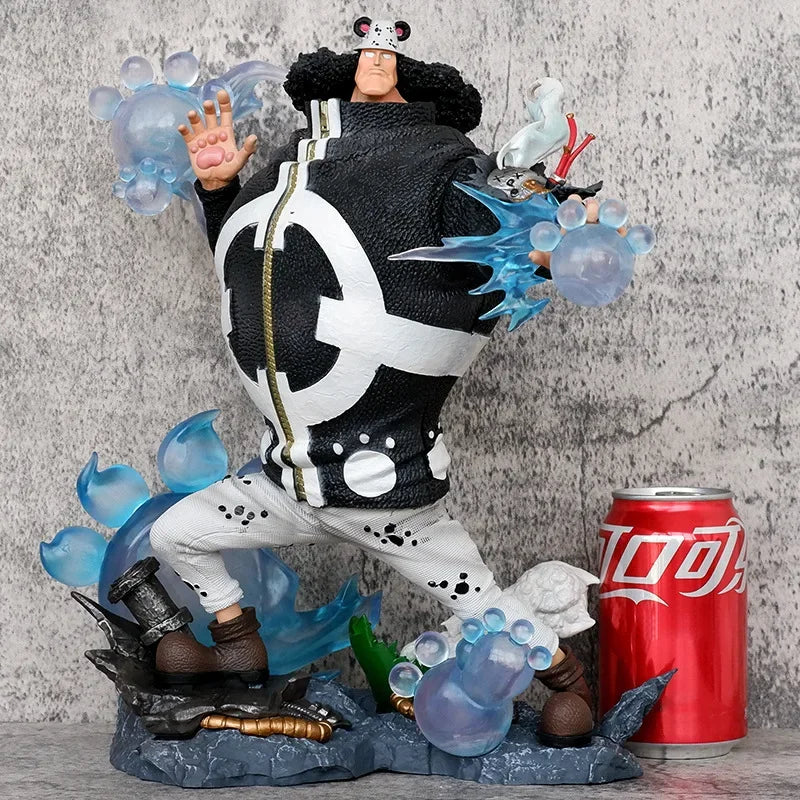 32cm One Piece Anime Figure Bartholemew Kuma Exchangeable Hands Can Emit Light Collection Ornaments Decorat Model Doll Gift Toys