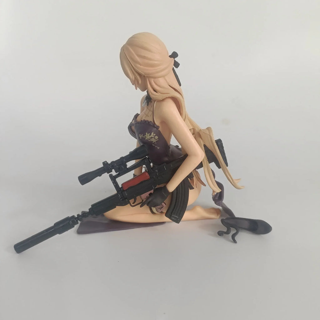 Game Girls Frontline OTS-14 sitting posture Action Figure PVC model Toys doll statue Desk Decor car ornament Collectible Gifts