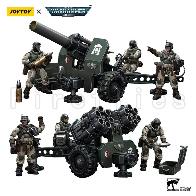 1/18 JOYTOY Action Figure 40K Astra Militarum Bombast Field Gun Malleus Rocket Launcher Anime Model Toy