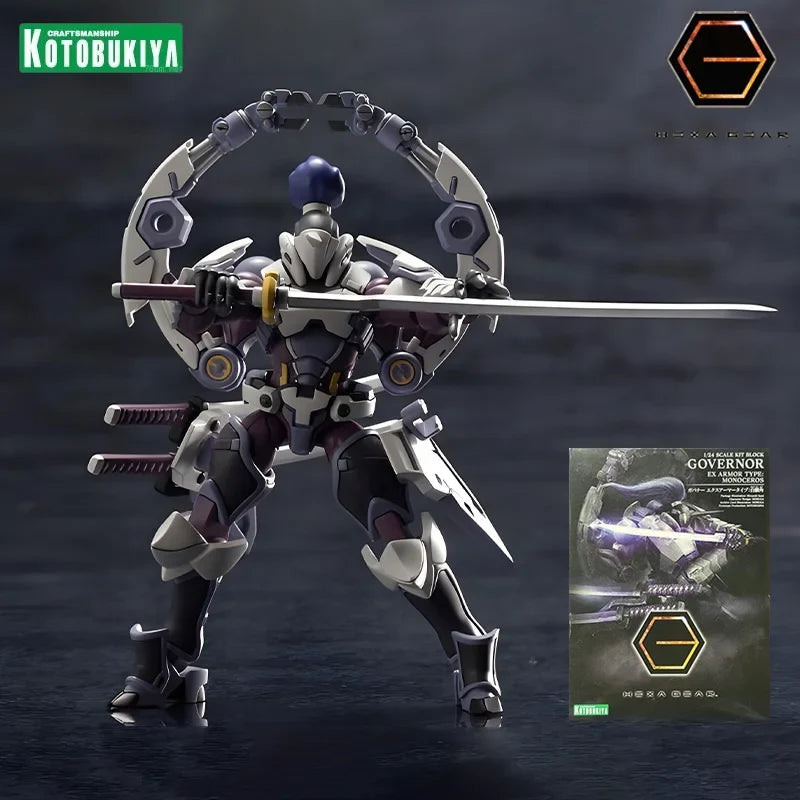 Kotobukiya Original HEXA GEAR Series White Lin Horn Anime Action Figure Assembly Decoration Ornament Mode Toys Collectible Model