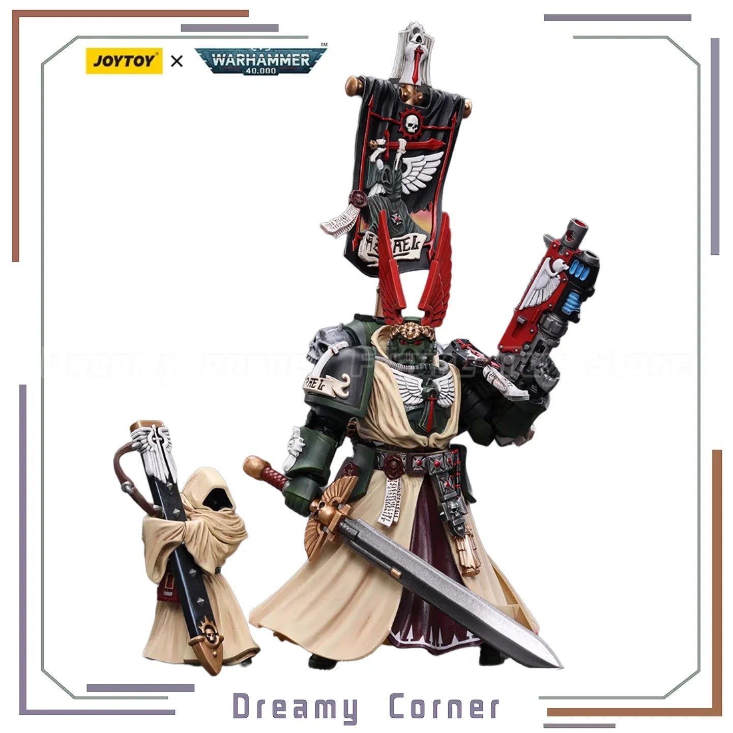 【In Stock】JOYTOY Warhammer 40K Dark Angels Supreme Grand Master Azrael 1/18 Action Figures Toys Models Gifts Collection