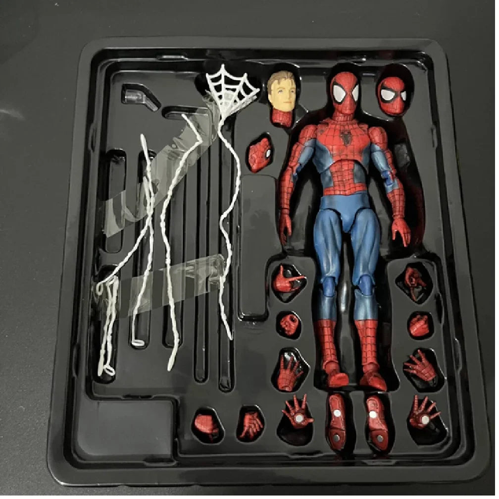 Hot Spider-Man Mafex 185 Action Figure - Ct Toys PVC Statue Collectible Model Anime Character Kids Gift Toy
