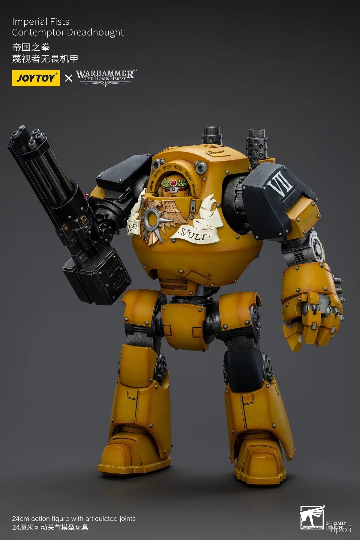 【Original】JOYTOY 1/18 Action Figure Warhammer 40K Imperial Fists Contemptor Dreadnought Model Toy Collection