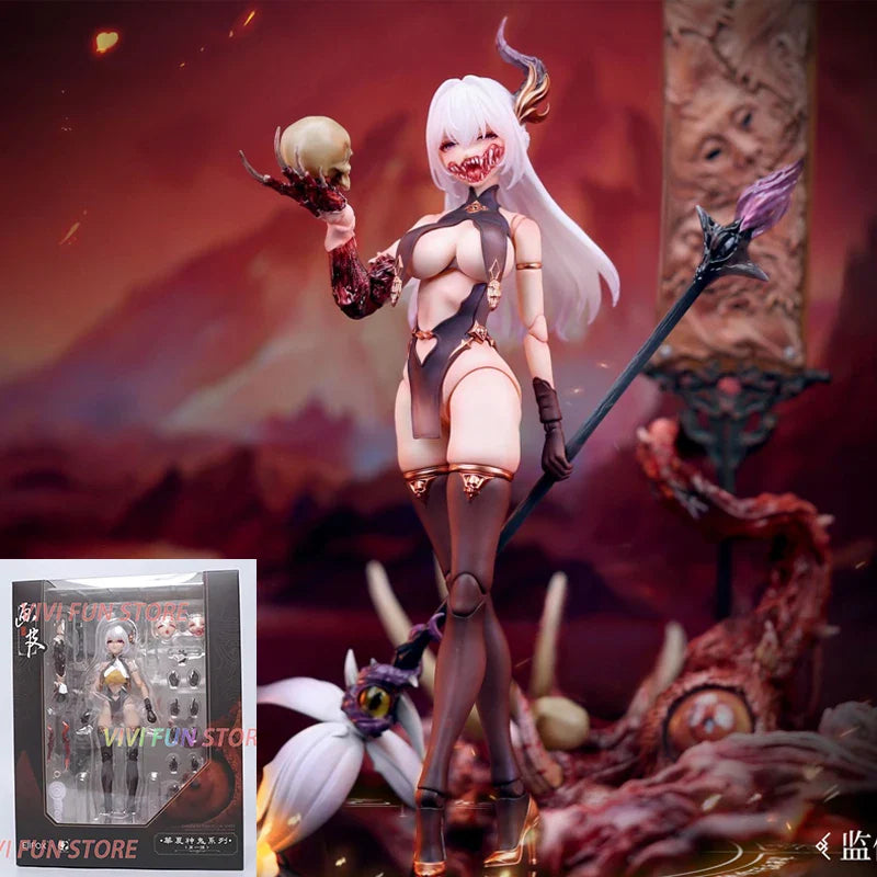 In Stock Originate Eiifox & BearPanda HuaPi Painted Skin Beweglichkeits-Modellspielzeug 1/12 Beautiful Girl CHINESE MYTHOLOGISCHE SERIE