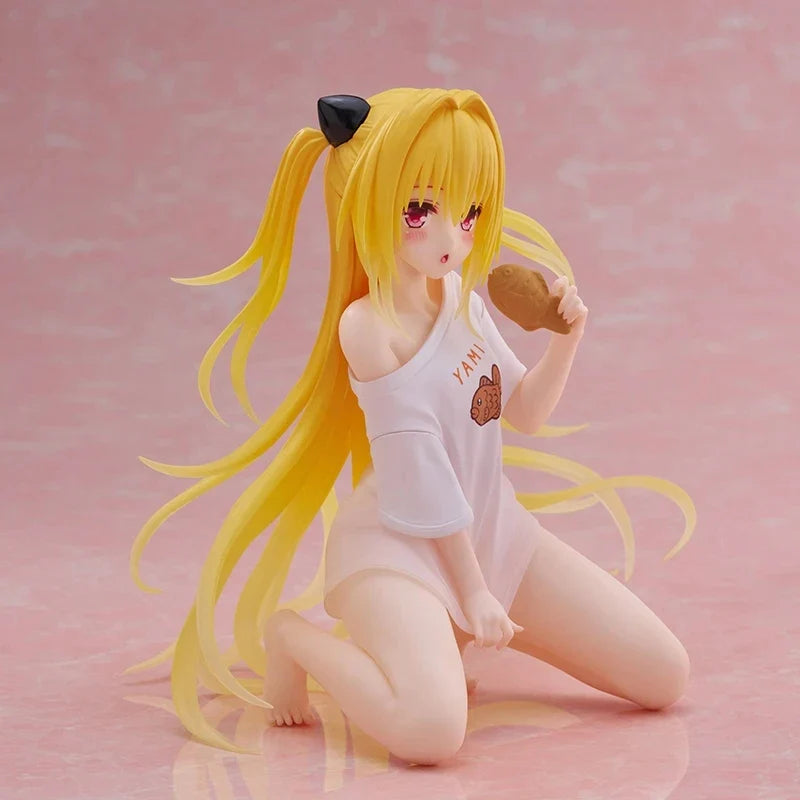[Genuine] Original In Stock Taito To Love-Ru Darkness Desktop Cute Golden Darkness Room Wear Ver Anime Collector Figure Model