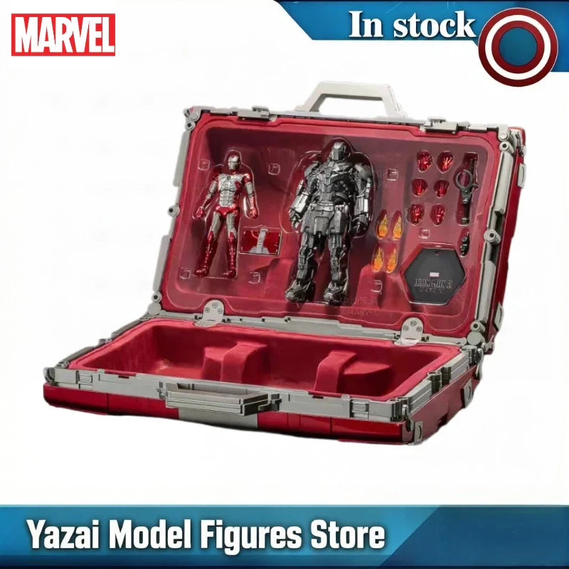 Original ZD TOYS Marvel Legends Series IRON MAN MK5 SUIT CASE SET Action Figure Model Toys Gift