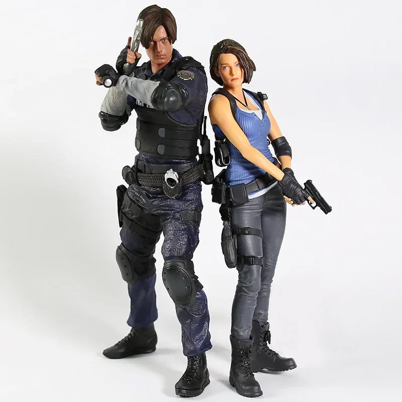 Biohazard RE Leon S. Kennedy / Jill Valentine Figure Figuine Model Statue Decoration PVC Toy