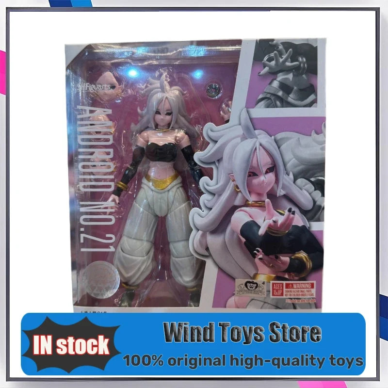 BANDAI S.H.Figuarts Android 21 Action Figure Dragon Ball Z SHF Anime Collectible Model Toy for Fans Original in Stock